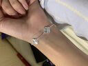 歐禧S999足銀五花四葉草純銀手鏈女正品鐳射純銀飾品送閨蜜生日禮物 【S扣精美禮盒】四葉草手鏈 大克重有分量 曬單實(shí)拍圖