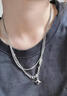 戚小米星芒雙層疊戴男士項鏈男潮鎖骨鏈小眾高級感吊墜時(shí)尚飾品生日禮物 曬單實(shí)拍圖