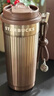 星巴克（Starbucks）杯子棕金鎏光系列棕色不銹鋼桌面水杯大容量便攜隨行杯男女士送禮 雙飲口不銹鋼桌面杯470ml 曬單實(shí)拍圖