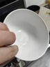 斯凱綈（Sky Top）米飯碗陶瓷面碗骨瓷湯碗家用喬遷酒店餐具套裝純白5英寸奧碗4件 曬單實(shí)拍圖