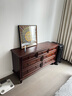 巢趣家居臥室斗柜美式斗柜實(shí)木斗柜美式鄉村七斗柜邊柜儲物柜新品 安娜七斗柜黑胡桃[櫻桃木全實(shí)木] 曬單實(shí)拍圖