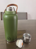 蘇泊爾（SUPOR）保溫杯大容量女生2026新款不銹鋼水杯子泡茶戶(hù)外保溫水杯大肚杯 青草綠1600ml【送杯刷+杯貼】 曬單實(shí)拍圖