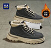 海瀾之家（HLA）高幫鞋棉鞋男冬季2025新款休閑鞋加絨保暖工裝鞋防滑馬丁鞋子男 黑色-冬季加絨 39 曬單實(shí)拍圖