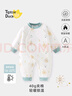 翹腳鴨嬰兒衣服40g新生兒連體衣加厚夾棉服保暖秋冬季滿(mǎn)月寶寶純棉睡衣 曬單實(shí)拍圖