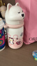 babycare西高地保溫杯學(xué)飲兒童寶寶學(xué)生上學(xué)水壺吸管直飲杯外出6月+-大粉 曬單實(shí)拍圖