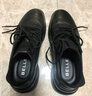 百麗厚底增高健步鞋男25秋新抓紋牛皮戶(hù)外休閑運動(dòng)鞋A2215CM5 黑色 41 (255mm) 曬單實(shí)拍圖