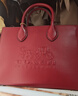 蔻馳（COACH）【奢禮傳情】女士精致百搭單肩斜挎手提包 梅洛酒紅色CR681B4MER 曬單實(shí)拍圖