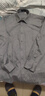 杉杉（FIRS）【羊毛磨毛】襯衫男長(cháng)袖新款休閑商務(wù)針織彈力免燙襯衣 藍灰色 42 曬單實(shí)拍圖