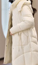 她享中長(cháng)款棉服女氣質(zhì)連帽大口袋棉衣冬季加厚保暖外套女T144M1022 曬單實(shí)拍圖