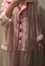 野獸派家居（tbh）宋雨琦同款三麗鷗Hello Kitty法蘭絨家居服套裝冬季可外穿睡衣女 Hello Kitty法蘭絨家居服 粉紅條紋 M 曬單實(shí)拍圖