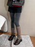 佰姿緣羊毛長(cháng)筒小腿套女秋冬加厚堆堆襪套配打底褲雪地靴2026新款灰咖色 【1雙/不下滑】黑色 均碼 【羊毛保暖/護腿顯瘦/不下滑】 曬單實(shí)拍圖
