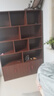 繁鵬實(shí)木書(shū)架落地書(shū)柜家用客廳立式儲物柜子帶門(mén)文件收納架靠墻置物架 深胡桃色【鎮店之星】 120*30*180cm單書(shū)架 曬單實(shí)拍圖