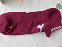 安德瑪UA短襪男女毛巾底船襪薄款運動(dòng)襪純棉透氣跑步籃球純色百搭潮襪 酒紅色毛巾底3雙 LD40-44碼 曬單實(shí)拍圖