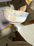 浩雅景德鎮陶瓷米飯碗面碗大容量湯碗高顏值家用 時(shí)光漫步6英寸4只裝 曬單實(shí)拍圖