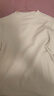 真維斯（Jeanswest）木耳邊德絨打底衫女2025秋冬季新款米色長(cháng)袖T恤秋衣女士保暖內衣 米色 純色 XL 曬單實(shí)拍圖