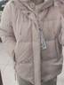 雪中飛羽絨服女短款馬卡龍色連帽面包服2025冬新款廓形顯瘦保暖 藕粉色|8873 M /160/84A 曬單實(shí)拍圖
