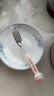 滿(mǎn)朝佳（MANCHAOJIA）不銹鋼叉子兒童可愛(ài)吃飯硅膠小勺叉家用高檔精致調羹-HELLO KITTY 曬單實(shí)拍圖