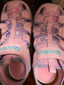 Skechers斯凱奇童鞋女童涼鞋夏季兒童包頭涼鞋輕質(zhì)男童沙灘鞋302721L 女童/粉紅色/多彩色/PKMT 36 曬單實(shí)拍圖