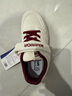 回力（Warrior）童鞋女童小白鞋春秋款兒童運動(dòng)鞋女孩板鞋WZ(CL)-0950 米/酒紅32 曬單實(shí)拍圖