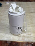 施密特（simita）保溫杯陶瓷內膽車(chē)載女生高顏值雙飲戶(hù)外便攜隨行直飲吸管咖啡水杯 可愛(ài)小狗-450ml-米白 曬單實(shí)拍圖