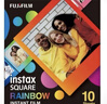 拍立得相機SQ方形白邊相紙彩虹相紙日落相紙星空相紙漢白玉相紙4寸相紙 SQ方形彩虹10張 曬單實(shí)拍圖