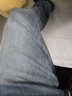 森馬（Semir）牛仔褲男冬加絨加厚寬松直筒褲2025做舊復古百搭褲子109725124105 曬單實(shí)拍圖