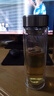 雙層加厚玻璃杯高硼硅保溫杯帶茶隔男士水杯茶水分離耐熱450mL 雙層加厚-鋼本色450ml 曬單實(shí)拍圖