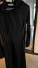 佐丹奴長(cháng)袖裙子女新款極簡(jiǎn)風(fēng)抽繩連帽插肩黑色收腰連衣裙13465782 曬單實(shí)拍圖