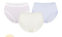 全棉時(shí)代女士中腰【年度熱銷(xiāo)款7A抗菌】高彈不變形不悶汗內褲女3條裝 曬單實(shí)拍圖