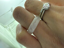 豆蔻時(shí)光和田玉白玉戒指扳指素圈冰底男女款玉指環(huán)新中式圓戒 圈11 曬單實(shí)拍圖