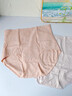 貓人（MiiOW）女士?jì)妊澕兠蘅咕d2026新款提花高腰繃帶收腹不夾臀女生三角短褲 粉底膚+米杏色+紫羅蘭（高腰收腹+10A抑菌） 3條 M 適合80-105斤 曬單實(shí)拍圖