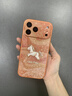 金恒適用蘋(píng)果17手機殼全包防摔iPhone17保護套蘋(píng)果17promax超薄高級感女卡通馬保護殼iphone17 pro外殼 【星宇橙絲綢小馬】輕奢皮紋-柔潤細膩-耐臟防摔 iPhone17proma 曬單實(shí)拍圖