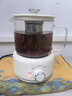 SUOPUER蘇泊0膠水養生壺600ml煮茶壺燒水壺電熱水壺電水壺煮茶器花茶壺全自動(dòng)煮茶壺0拼接玻璃燒水壺 0.6L 奶油白【旋鈕款】 單壺+茶漏 曬單實(shí)拍圖