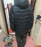 【京東直采】輕薄排骨羽絨服女冬短款連帽保暖便攜內膽外套新年 黑色 2XL 175/96A 曬單實(shí)拍圖