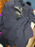 羅蒙（ROMON）【西服+馬甲+西褲】西服套裝男商務(wù)職業(yè)結婚禮服外套藏藍XL 曬單實(shí)拍圖