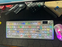 狼蛛（AULA）F98ProV3客制化透明機械鍵盤(pán)三模熱插拔RGB無(wú)線(xiàn)/有線(xiàn)/藍牙gasket電腦鍵盤(pán)電競游戲專(zhuān)用 【F98ProV3】白透/冰魄軸/10000mAh 曬單實(shí)拍圖
