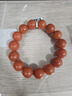 石玥珠寶收藏級14-15mm保山南紅瑪瑙手串轉運珠手鏈男女士款 水晶瑪瑙 曬單實(shí)拍圖