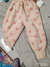 嘟嘟家寶寶褲子加絨冬季男童冬裝保暖女童長(cháng)褲潮兒童休閑褲 米色粉兔110 曬單實(shí)拍圖