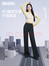 SIINSIIN【楊冪同款】6.0Pro直筒褲2025新款白色加絨直筒褲女冬季厚顯瘦 曬單實(shí)拍圖