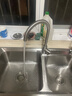 九牧（JOMOO）廚房水龍頭304不銹鋼洗菜盆360°旋轉冷熱雙控龍頭33221-748/7B-Z 曬單實(shí)拍圖