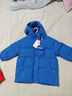 巴厘小豬兒童羽絨服中長(cháng)款男童冬季加厚女童三防外套冬裝寶寶保暖外套 【中長(cháng)款】鸚鵡藍 100 曬單實(shí)拍圖