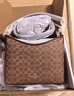 蔻馳（COACH）【品牌直供】女士LAUREL中號手提斜挎流浪包CV975新年禮物 曬單實(shí)拍圖