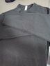 羅蒙（ROMON）純棉100%長(cháng)袖t恤男士2025秋冬新款保暖半高領(lǐng)衛衣內搭上衣打底衫 深灰色 2XL 【160-180斤】 曬單實(shí)拍圖