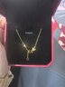 周大福 中版O字鏈黃金項鏈(工費220)45cm約3.65g EOF149新年禮物 曬單實(shí)拍圖