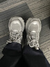 駱駝（CAMEL）老爹鞋銀色炫酷時(shí)尚增高厚底休閑鞋 L25S283005 銀色 37  曬單實(shí)拍圖