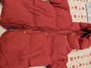 圖圖小象女童羽絨服白鴨絨兒童三防羽絨服保暖鎖溫中大童外套 紅色  160 曬單實(shí)拍圖