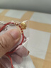 六福珠寶 黃金手鏈平安如意鎖足金寶寶滿(mǎn)月周歲禮金珠手繩 計價(jià) 約2.02克 曬單實(shí)拍圖