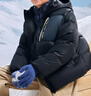 安踏兒童羽絨服男大童裝25年冬季加厚保暖戶(hù)外四防科技蓬蓬羽絨服 基礎黑-1 絨子含量80% 150 充絨量108g 曬單實(shí)拍圖
