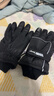 JEEP滑雪手套冬季男登山騎行保暖防潑水加絨加厚觸屏防寒防風(fēng)手套 黑 曬單實(shí)拍圖