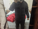 京東京造三防鵝絨服羽絨服男款工裝面包服男士外套新年衣服 立領(lǐng)曜石黑M 曬單實(shí)拍圖